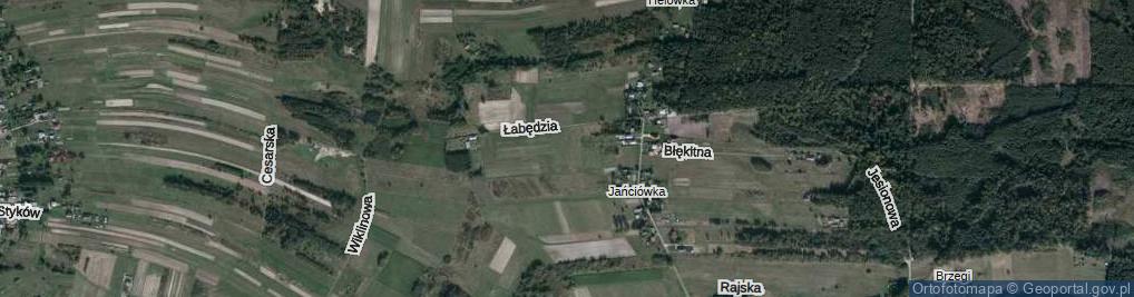 Zdjęcie satelitarne Kanarkowa ul.